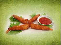Frittierte Krevetten